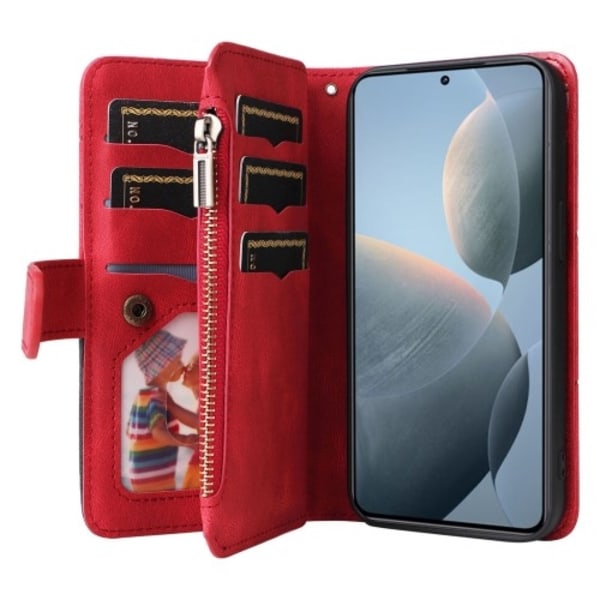 KT Wallet Case til Xiaomi 14T Red