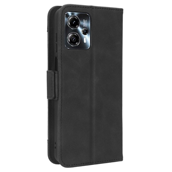 Til Motorola Moto G13 4G/G23 4G flere kortspor telefontegnebog - sort Black