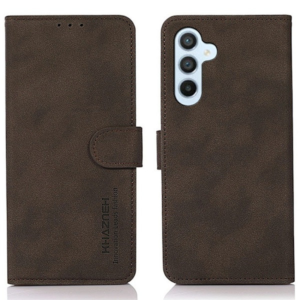 KHAZNEH Samsung Galaxy A26 5G Case lompakkokotelolle Shell Phone Case Brown