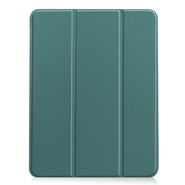 iPad Air 11 (2024) Kolminkertainen Teline Tabletin Suojakuori Kynäpidikkeellä Green