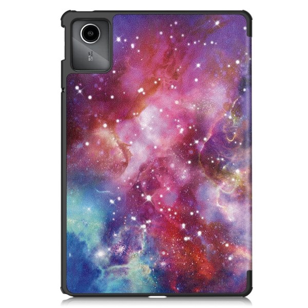 Til Lenovo Tab M11 Trifoldet Stativdæksel - Galaxy Multicolor