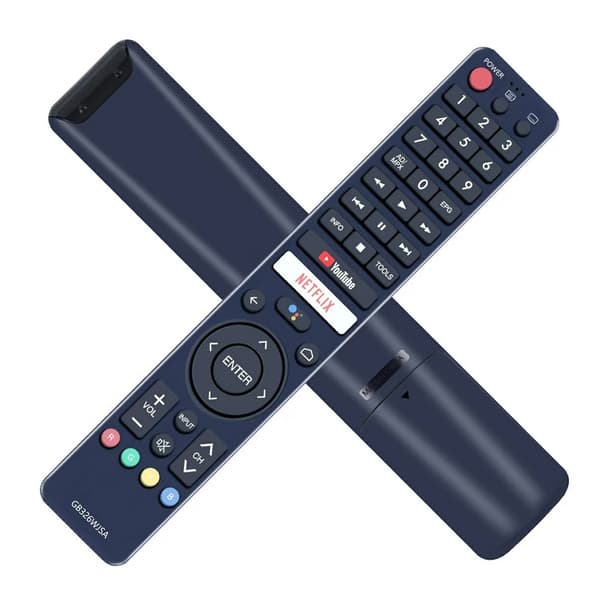 TV-fjernkontroll erstatning for GB326WJSA for Sharp TV-stemmefunksjon Black