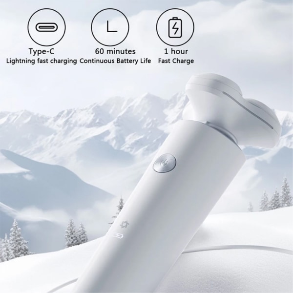 XIAOMI YOUPIN ENCHEN elektrisk barbermaskine genopladelig White