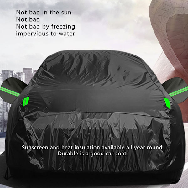 Vedenpitävä Autonsuoja Sade UV Pöly Pöly Auringonsuoja XXL Black XXL