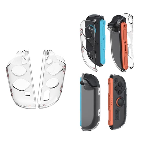 1 par kompatibelt med Nintendo Switch 2 controller-etui, beskyttende cover Transparent