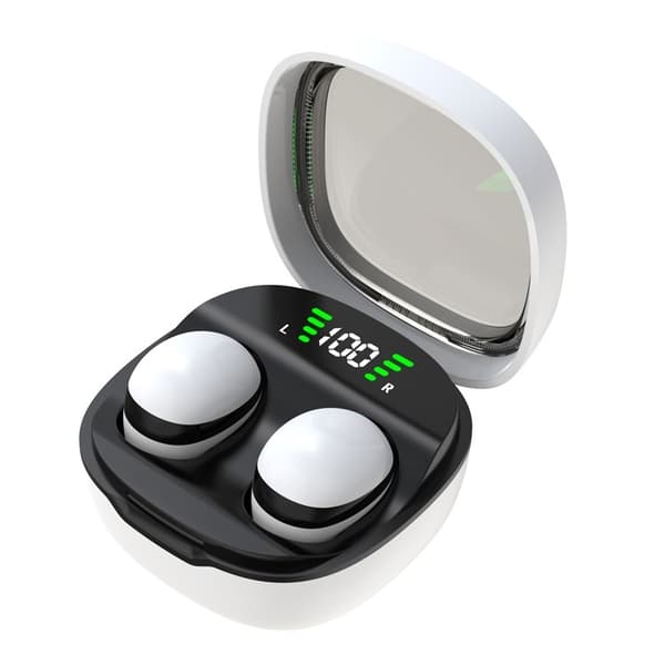 Trådlösa Hörlurar In-Ear HiFi Stereoljud Bluetooth -Sleep HD basljud - Vit Vit