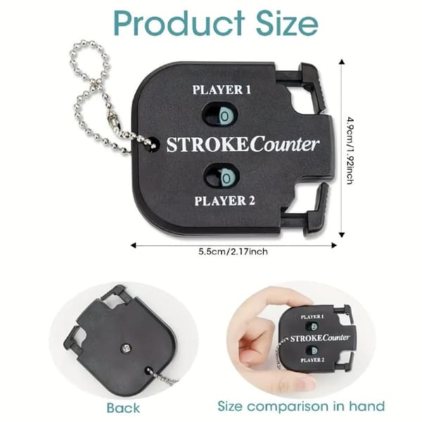 Golfscore tæller manuel Dual Player Slagtæller Golf White
