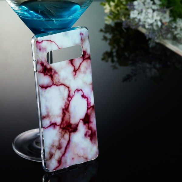 Marble Pattern IMD TPU Soft Back Case for Samsung Galaxy S10 - Style F Multicolor