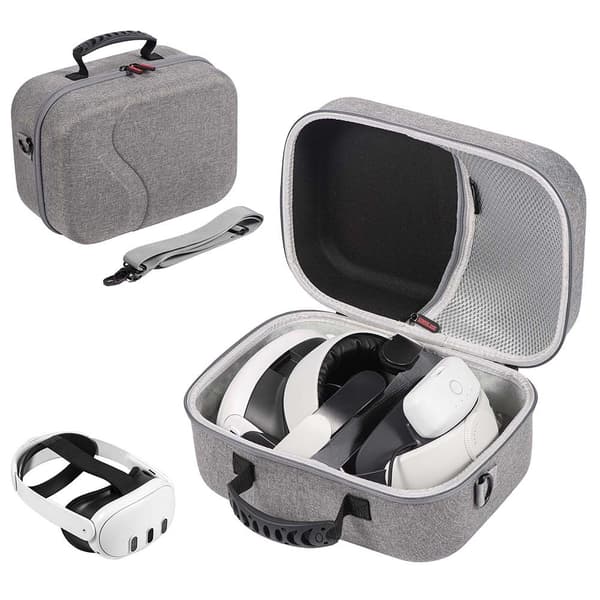 Til Meta Quest 3 VR Hardshell Bæretaske Beskyttende Taske Opbevaring Grey