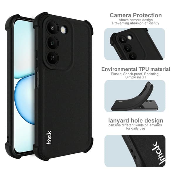 IMAK Telefondeksel til Realme C83 5G / P4 Lite 5G / C100 5G Black