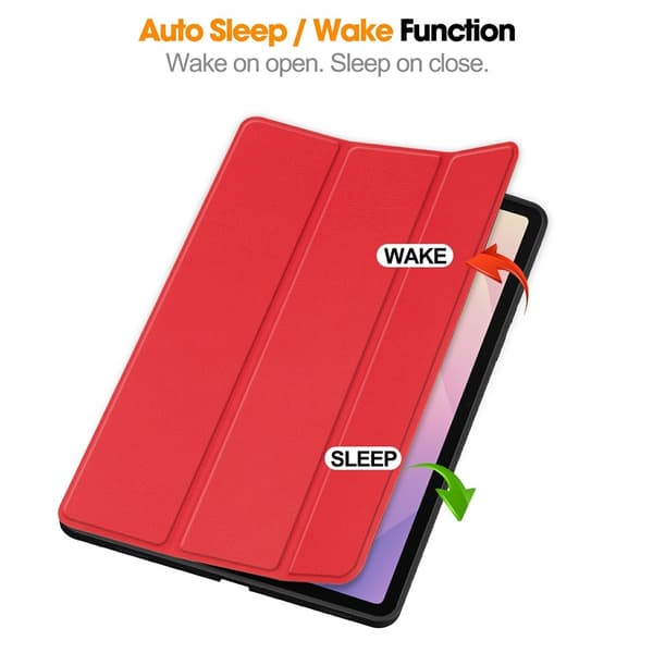 Trifoldet stativ Smart Taske til Samsung Galaxy Tab S11 Red