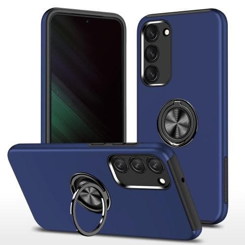 Samsung Galaxy S23 Fingerring Kickstand Hybrid Taske - Blå Blue