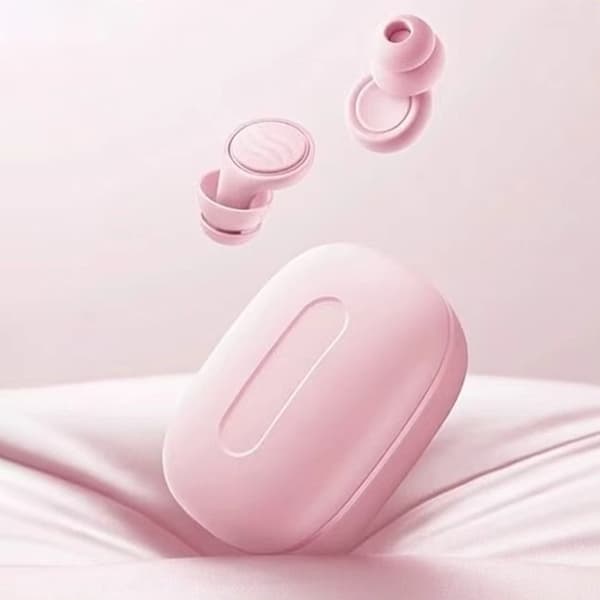 Sove hovedtelefoner – In-ear-hovedtelefoner til søvn – Ørepropper med 50 dB støjreduktion – Lyserød Pink