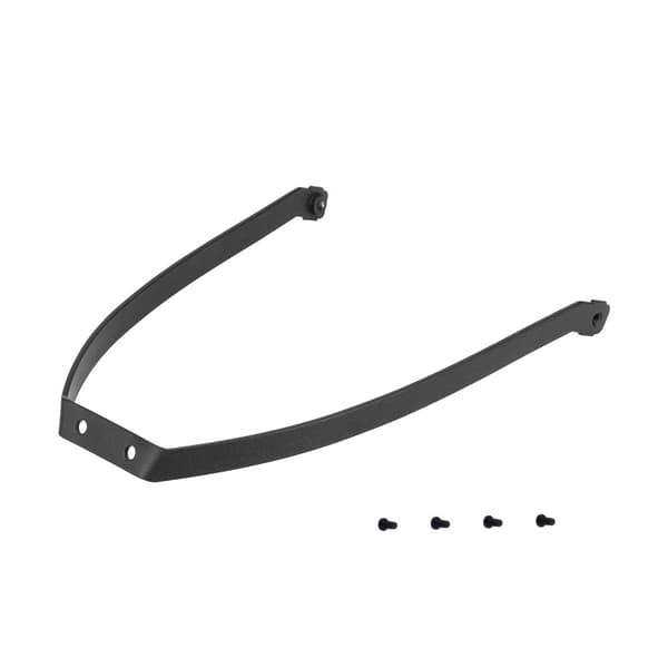 För Scooter Xiaomi 4 Pro ABS bakskärm + metallstödfäste Svart