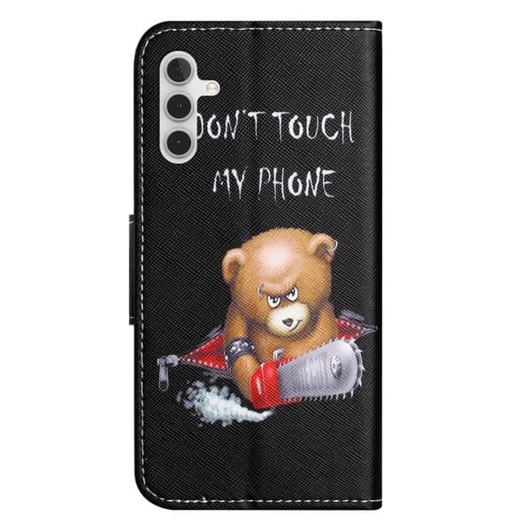 Til Samsung Galaxy A15 tegnebogstativetui mønstertelefoncover Multicolor