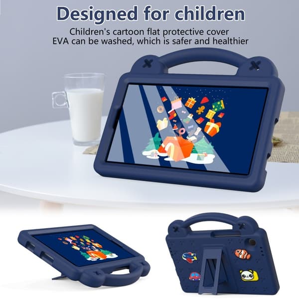 Samsung Galaxy Tab A9 støtsikker EVA skum stativ skall Dark blue