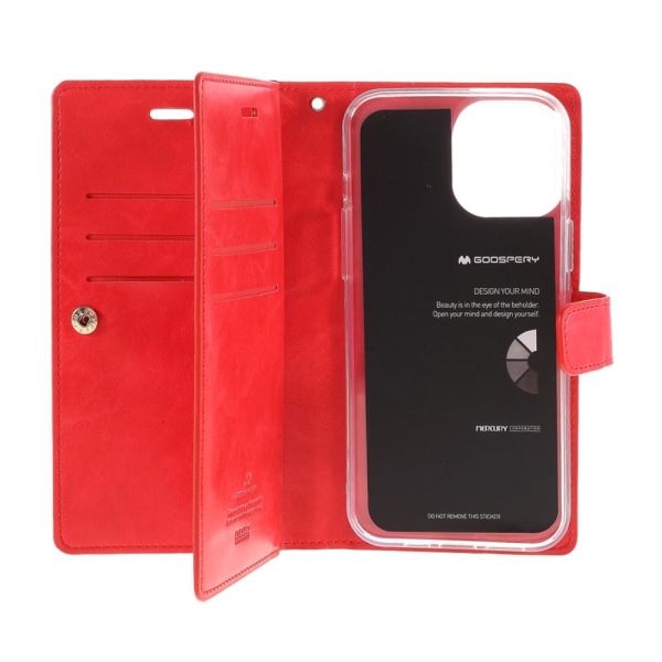 MERCURY GOOSPERY Mansoor iPhone 12 Mini Wallet Cover Red