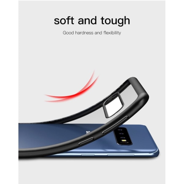 IPAKY Clear Hybrid Cover til Samsung Galaxy S10 Plus - Blå Blue