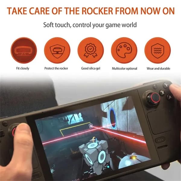 4st Tumgrepp Fingergrepp Skydd för Sony PlayStation 5 / 4 / 3 Svart