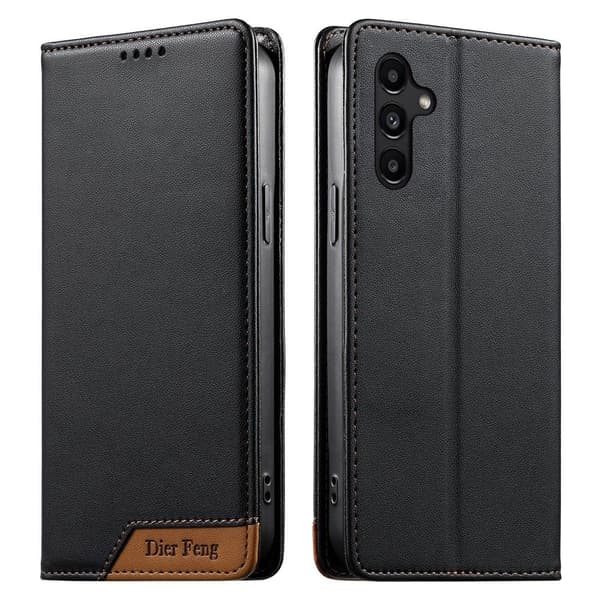 DIERFENG Til Samsung Galaxy A37 Pungcover RFID Beskyttelse Stander - Sort Black