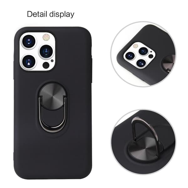 Till iPhone 13 Pro Max Hybrid skal med Finger Ring - Röd Röd
