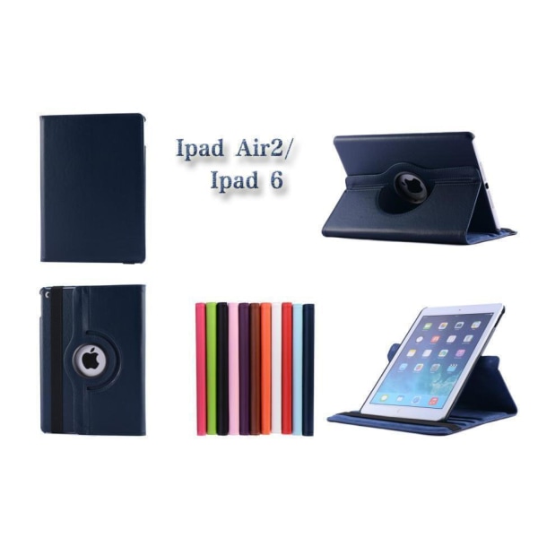 Fodral iPad Air 2 / Ipad 6, 360 rotation - ljusrosa Rosa