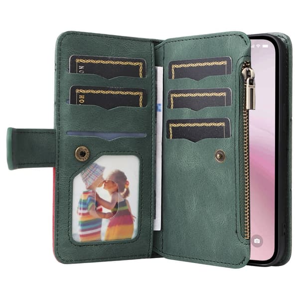 KT multifunktions-serie-5 til iPhone 17e / 16e telefonetui Green