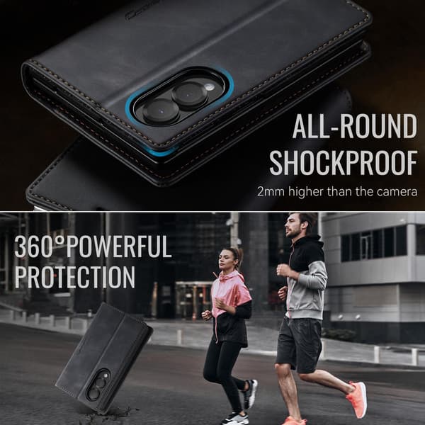 CASEME Telefonlommebokdeksel til Samsung Galaxy Z Fold8 Black