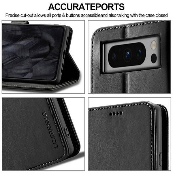 LC.IMEEKE Pung Taske til Pixel 8 Pro - Sort Black