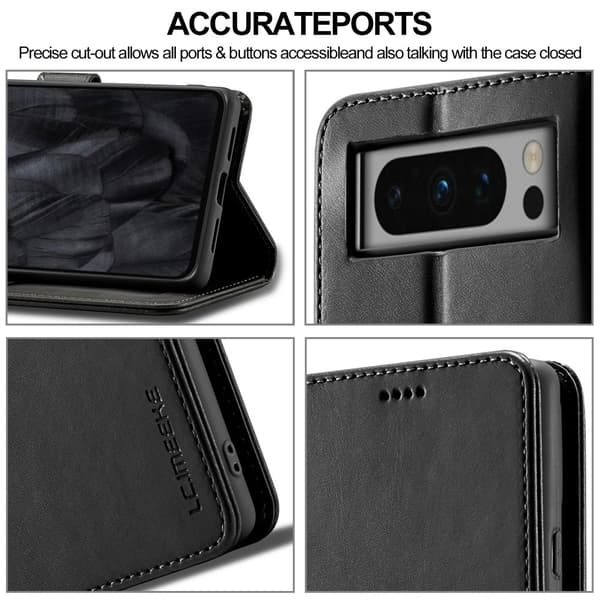 LC.IMEEKE Wallet Case till Pixel 8 Pro - Svart Svart