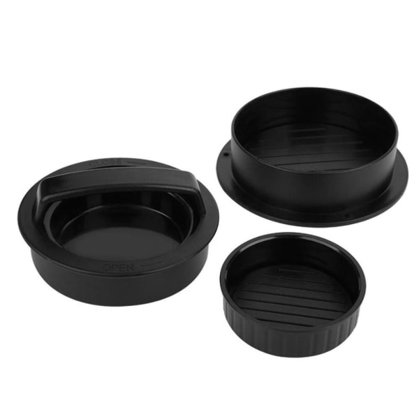 3 in 1 Stuffed Burger Hamburger Mold Maker Sliders Kitchen Supplies Black