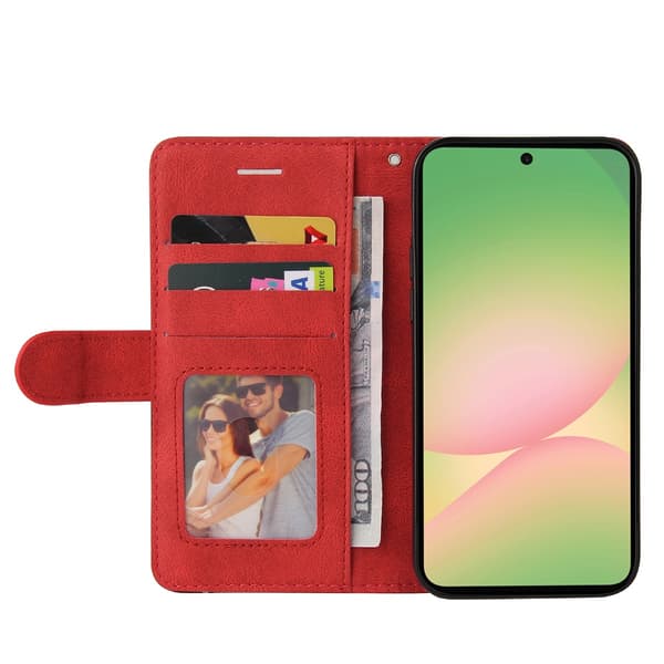 Samsung Galaxy A57 5G lompakkokotelo Red