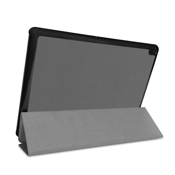 Tri-fold Fodral till Lenovo Tab E10 - Grå Svart