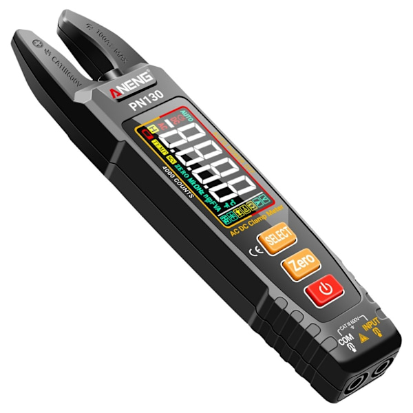 U-formad digital multimeter DC / AC Spänning Strömresistans kondensatortestare Svart