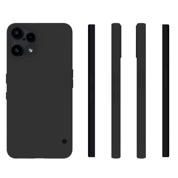 Til Nothing Phone (3a) Lite 5G Etui Mat Finish Blødt TPU Cover Black