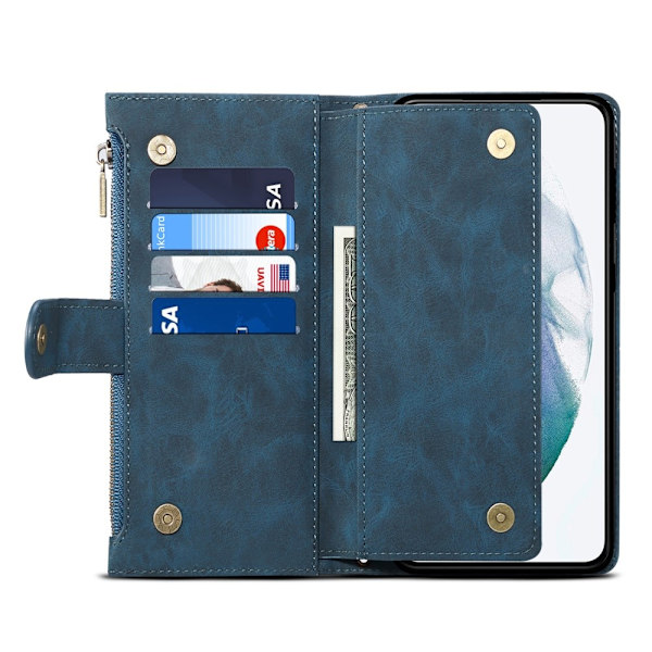ESEBLE Star Series Til Samsung Galaxy S24 FE Etui med Lynlåslomme Blue