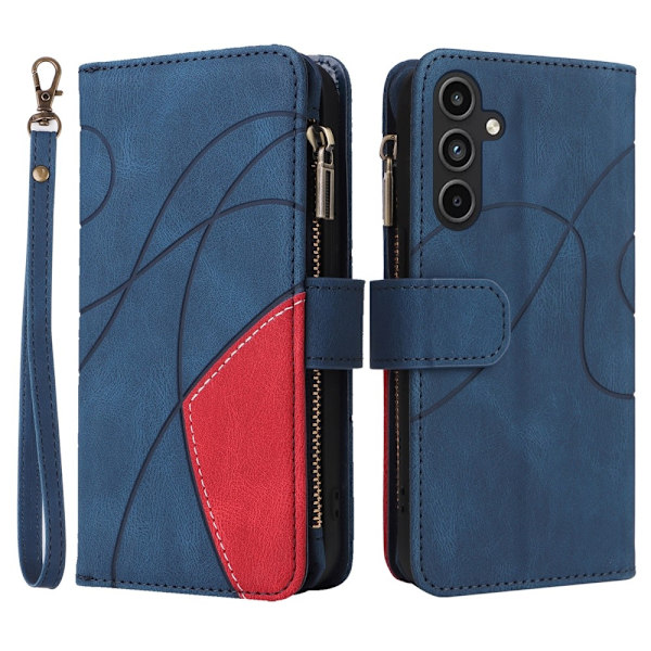 KT-monitoimisarja-5 Samsung Galaxy A15 -puhelinkotelolle Blue