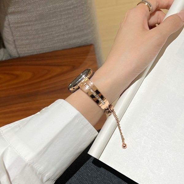 Armband För Watch Series 9 8 7 41mm 6 5 4 SE 40mm 3 2 1 38mm - Rose Gold Rosa guld