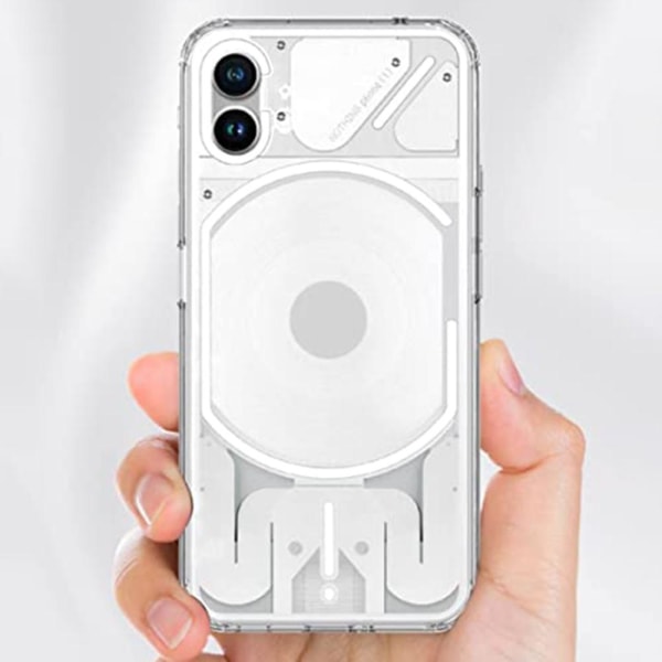 For Nothing -puhelin (1) 5G TPU+PC Anti-Drop -puhelinkotelo Iskunkestävä kristallinkirkas suojakansi Transparent