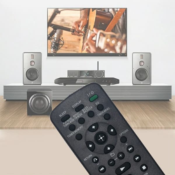 Fjernkontroll utskiftning for RM-AMU166 for Sony høyttalere Black