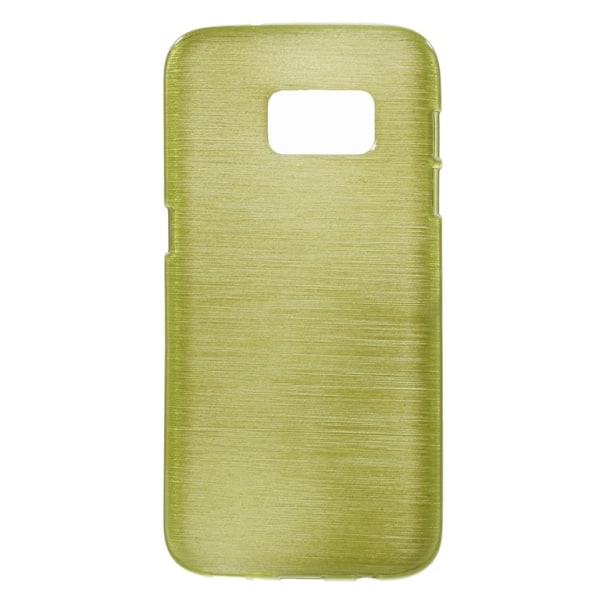 Samsung Galaxy S7 TPU Cover imiteret aluminium - Grøn