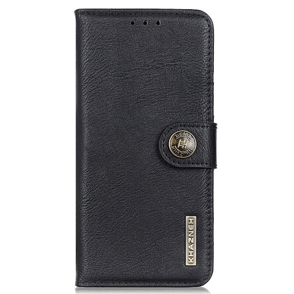 KHAZNEH Wallet Stand Case for Motorola Edge 30  - Black Black