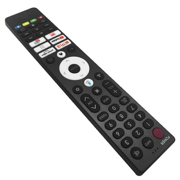 TV fjärrkontroll Ersättning för GGB422WJSA För Sharp TV RöstFunktion Svart