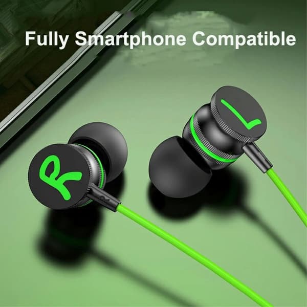 USB - C Hörlurar med Mic Magnetic In - ear Gaming Hörlurar - Röd Röd
