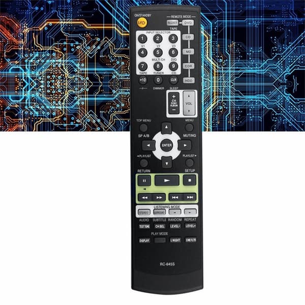 Fjernkontroll erstatning RC-645S for Onkyo forsterker Black