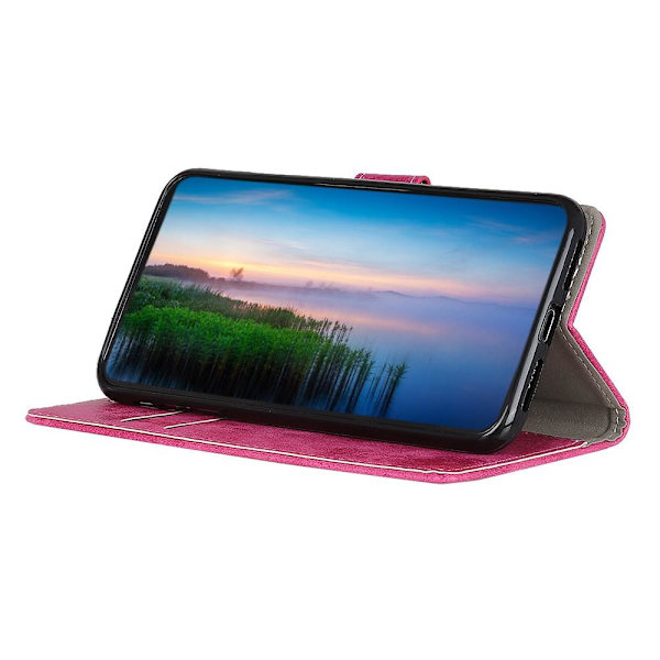 Retro tegnebog stativetui til Google Pixel 6a - Lyserød Pink