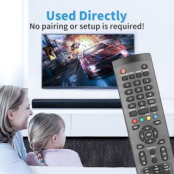 Fjernkontroll utskiftning for RM-C3195 for JVC TV Black
