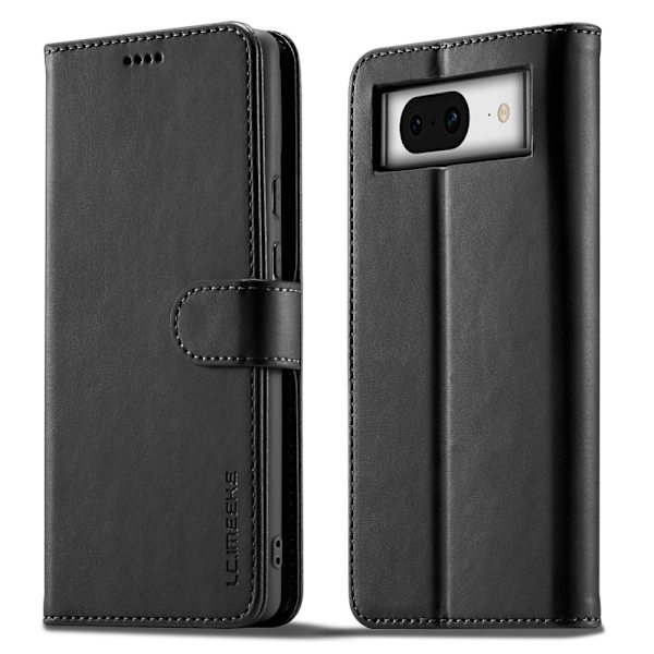 LC.IMEEKE Wallet Stand Etui til Google Pixel 8a Black