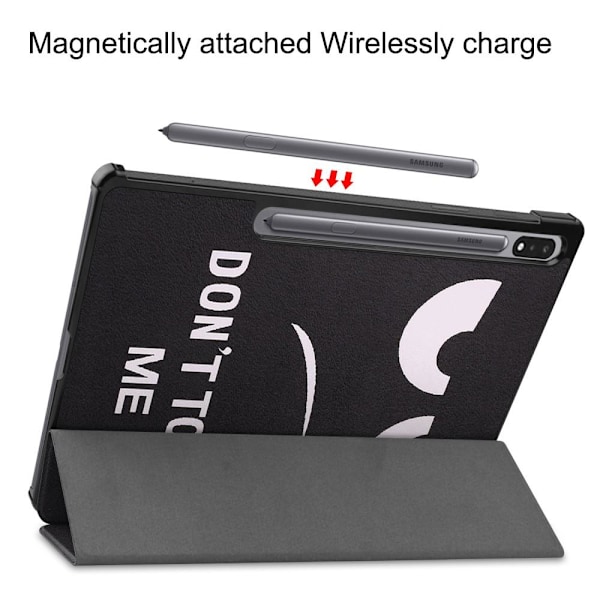 Slim Fit Cover Fodral Till Samsung Galaxy Tab S7 Plus / S8+ - Don't Touch multifärg