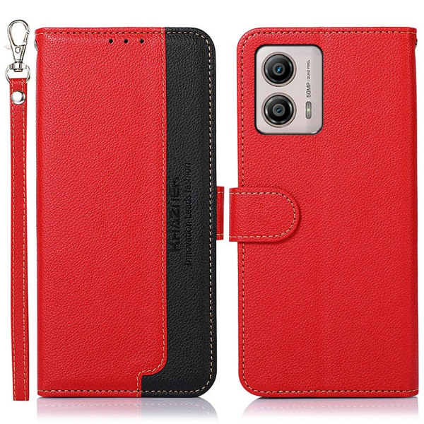 KHAZNEH Motorola Moto G53 5G / G23 4G / G13 4G Plånboksfodral -R Röd
